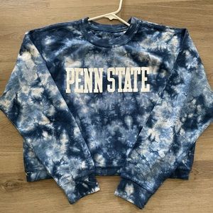 NWT! Penn State Pressbox Tie-Dye, Ribbed Crewneck